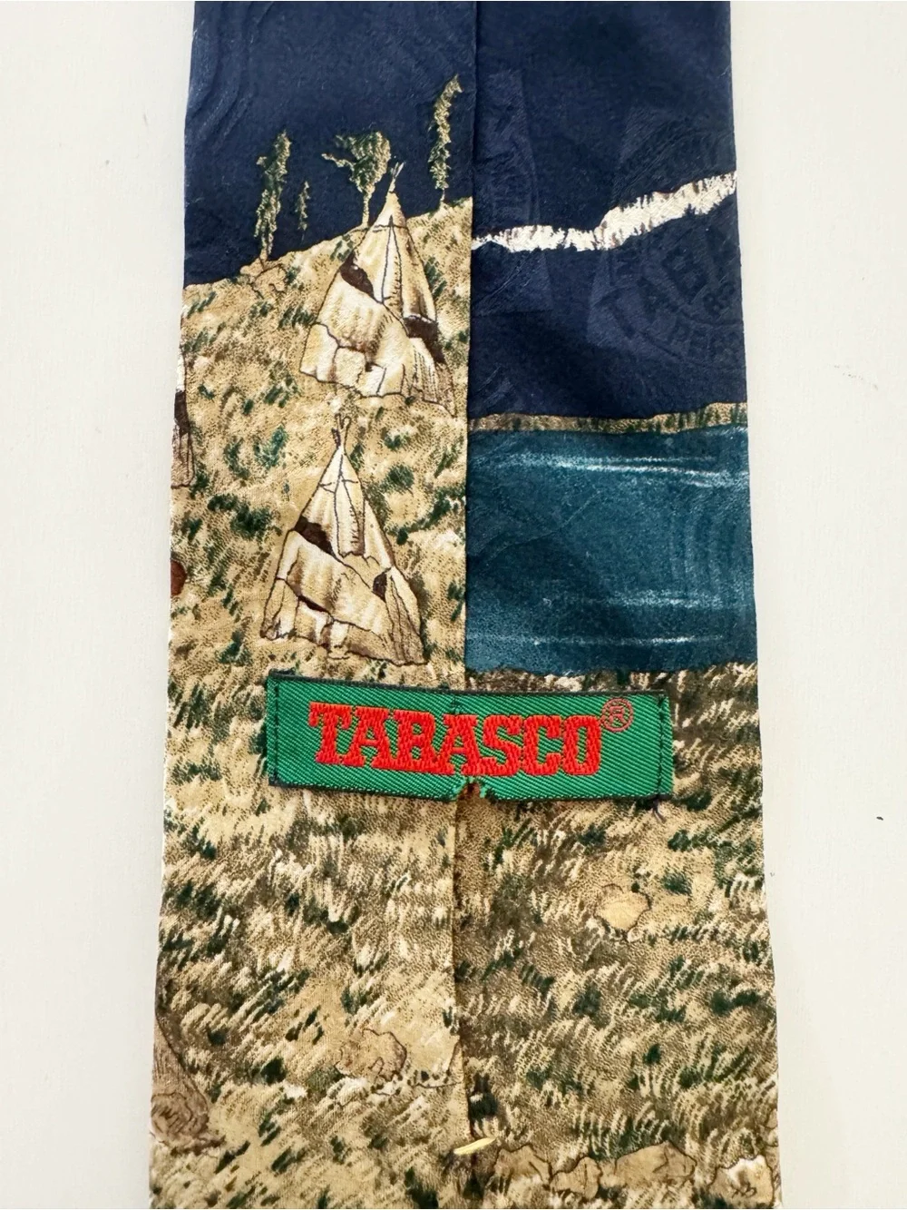Vintage 90s Tabasco Silk Tie